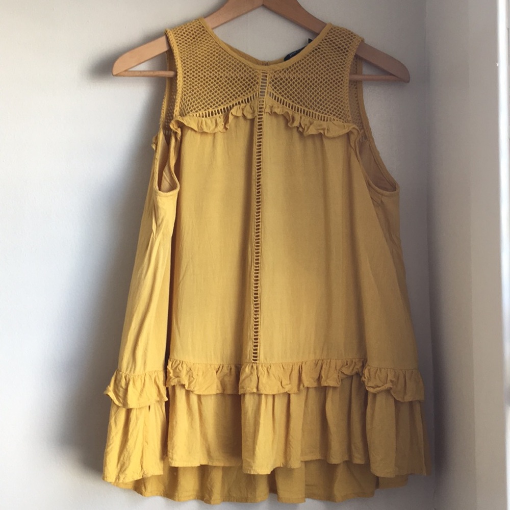 Yellow Goldenrod High Low Tank Doe & Rae Medium